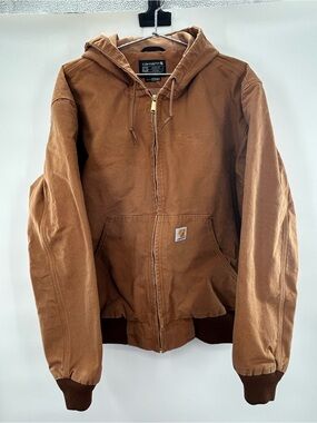 Carhartt Men’s Loose Fit Washed Duck Active Jacket XL Carhartt Brown